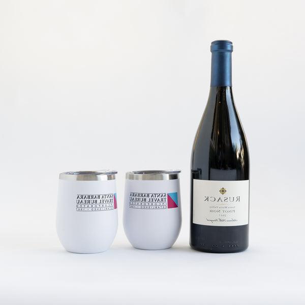 California Wine with Custom Branded Tumblers